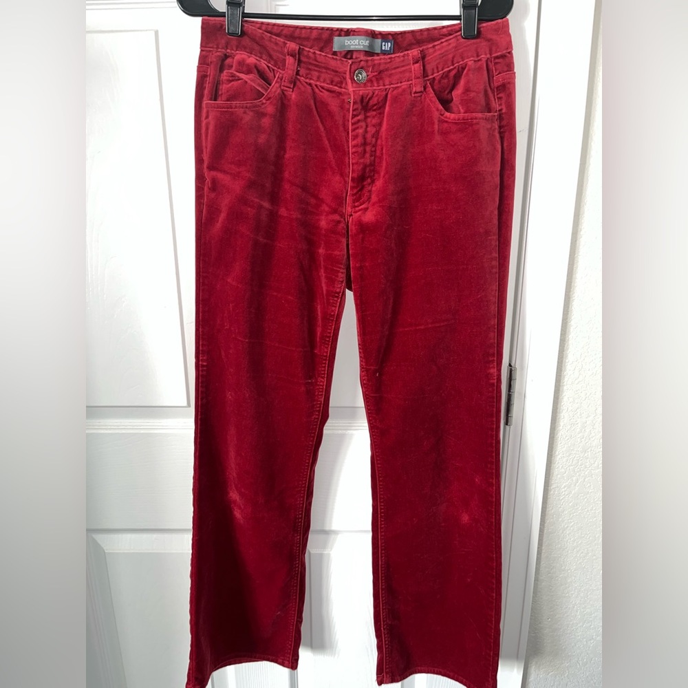 Gap Corduroy Bootcut Red Pants, size 6
